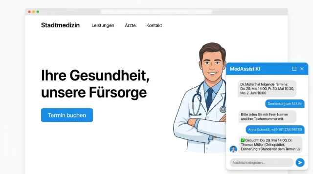 AI chatbot booking confirmation